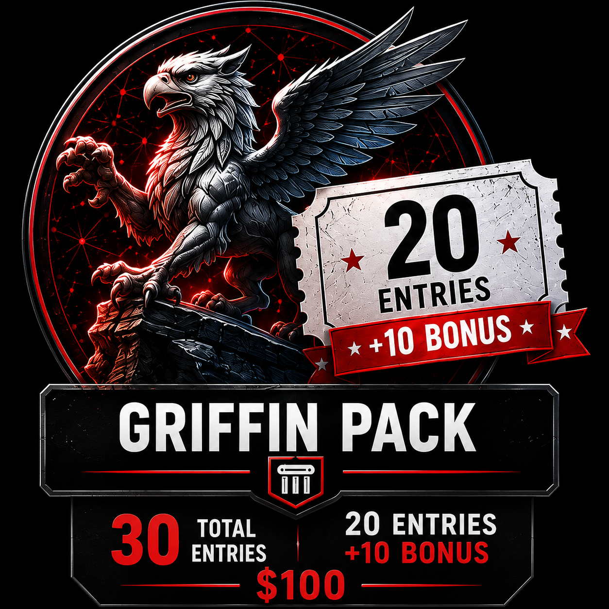 Red Pill Expo 26 Raffle Entry Griffin Pack - 20 + 10 Bonus Tickets